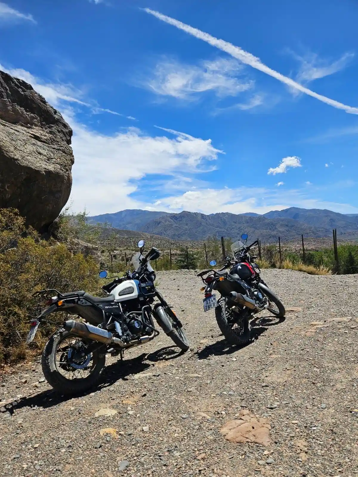 Moto en dique Potrerillos